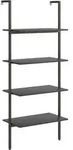 vidaXL Leiterregal mit 4 B&ouml;den Schwarz 64x35x152,5 cm