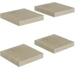 vidaXL Schwebende Wandregale 4 Stk. Eichefarben 23x23,5x3,8cm MDF