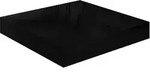 vidaXL Schweberegal Hochglanz-Schwarz 23x23,5x3,8 cm MDF