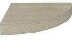 vidaXL Eck-Schweberegal Eichen-Optik 25x25x3,8 cm MDF