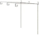 vidaXL Garten-Pergola Antik-Braun 3x3x2,5 m Eisen