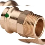 Viega &Uuml;bergangsst&uuml;ck Sanpress 2211 54 mm x R 2 Siliziumbronze