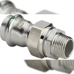 VIEGA &Uuml;bergangsverschraubung AG Sanpress Inox Edelstahl 35mmx1 1/4"
