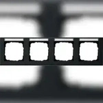 Gira Abdeckrahmen 4f. sw 109409