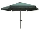 Lex XL Alu Sonnenschirm &Oslash; 3m Kurbelschirm Gartenschirm Marktschirm Krempe gr&uuml;n :