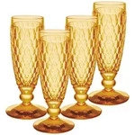 Villeroy & Boch Boston Coloured Sektglas 145 ml Saffron 4er Set