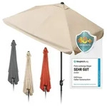 EASYmaxx Sonnenschirm mit UV-Schutz - rechteckig 230 x 140 cm - beige