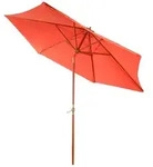 Mendler Holz-Sonnenschirm Gartenschirm Marktschirm Florida 3m, stabil, neigbar,