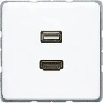 Jung Multimediadose HDMI + USB MA CD 1163 WW MACD1163WW