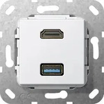 Gira UP Tragring HDMI und USB A 567803
