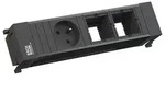 BACHMANN POWER FRAME 1xUTE 2xCM Kunststoffprofil schwarz