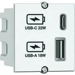 BACHMANN Custom Modul USB Charger Typ A & C 22W, Quickcharge, wei&szlig;