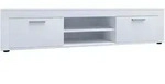 Ebuy24 UsiloXL TV Tisch 2 T&uuml;ren wei&szlig;.