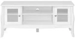 Ebuy24 Baroque TV Tisch 2 T&uuml;ren 1 Ablage Wei&szlig;.