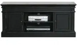 Ebuy24 Amaretta Tv M&ouml;bel Breite 137 cm, H&ouml;he 60 cm antik schwarz patinert.