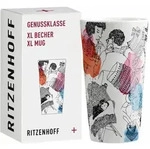 Ritzenhoff Kaffeetasse XL Genussklasse 002, Lenka K&uuml;hnertov&aacute;, Porzellan, 525...