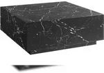 SalesFever Couchtisch | quadratisch | Melaminfolie in Marmoroptik