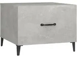 vidaXL Couchtisch mit Metallbeinen Betongrau 50x50x40 cm