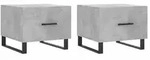 vidaXL Couchtische 2 Stk. Betongrau 50x50x40 cm Holzwerkstoff