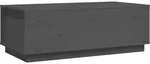 vidaXL Couchtisch Grau 100x50x35 cm Massivholz Kiefer
