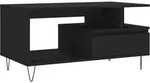 vidaXL Couchtisch Schwarz 90x49x45 cm Holzwerkstoff