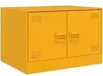 vidaXL Couchtisch Senfgelb 67x50x44 cm Stahl
