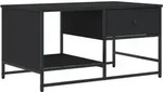 vidaXL Couchtisch Schwarz 85,5x51x45 cm Holzwerkstoff