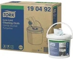 TORK Reinigungst&uuml;cher fusselarm W10 1-lagig 16,5x30cm t&uuml;rkis Spendereimer mit...