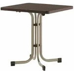 SIEGER 231/ Boulevard-Klapptisch, 70x70 cm, champagner/mocca