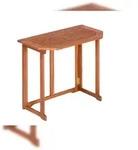 Merxx Klappentisch 90 x 50 x 74 cm Eukalyptusholz