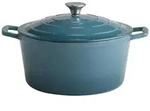 APS steelpan met deksel -5 STARS- &Oslash; 28 cm, H: 13 cm, 6 liter gietijzer,