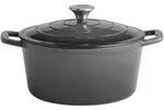 APS steelpan met deksel -5 STARS- &Oslash; 25 cm, H: 11,5 cm, 4 liter gietijzer,