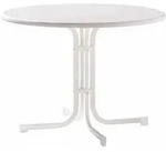 SIEGER 136/ Boulevard-Klapptisch, &Oslash; 100 cm, wei&szlig;
