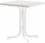 SIEGER 131/ Boulevard-Klapptisch, 70x70 cm, wei&szlig;