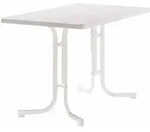 SIEGER 133/ Boulevard-Klapptisch, 115x70x72 cm, wei&szlig;