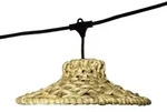 Lumisky MOOREA 7xE27 6M Lichterkette zum Verbinden Rattan Beige