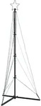 vidaXL LED Weihnachtsbaum 363 LEDs Warmwei&szlig; 182 cm 4016408