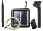 MARELIDA LED Solar Lichterkette Draht 50 LED L: 4,9m Lichtsensor f&uuml;r Au&szlig;en...