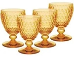 Villeroy & Boch Boston Coloured Wei&szlig;weinglas 230 ml Saffron 4er Set