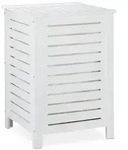 Relaxdays W&auml;schetruhe mit Deckel, 86 Liter, entnehmbarer W&auml;schesack, Kiefernholz,