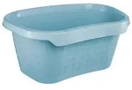 Keeeper - Abgerundeter W&auml;schekorb 57,5 ​​x 38 x 26,5 cm, nordisches Blau