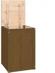 vidaXL W&auml;schetruhe Honigbraun 44x44x66 cm Massivholz Kiefer