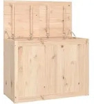 vidaXL W&auml;schetruhe 88,5x44x66 cm Massivholz Kiefer