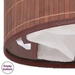 vidaXL Bambus-W&auml;schekorb Braun : Form - Rund, Gr&ouml;&szlig;e - 35 x 60 cm