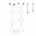 Relaxdays W&auml;schest&auml;nder, klappbar, 18 Stangen, 136x62x51 cm, innen, Metall,