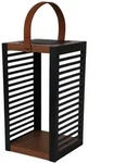 Lumisky FERIAN H35CM Solar-Batterielaterne Stahl Schwarz