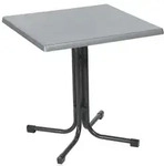acamp Tisch piazza 70x70cm anthrazit/inox