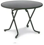 BEST Scherenklapptisch rund 100cm anthrazit 26521050