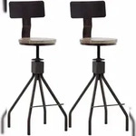 CLP 2er Set Barhocker Elko bronze