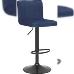 CLP Barhocker Jamie Samt blau